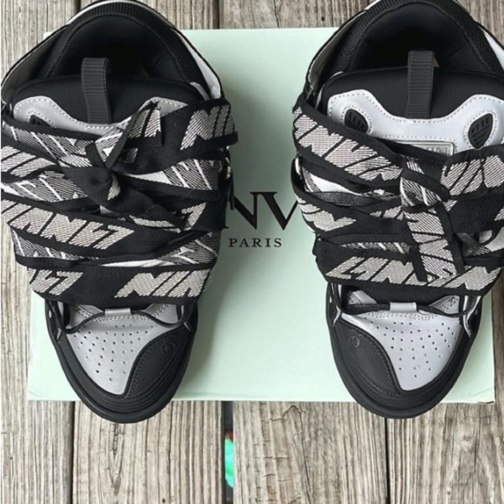 Kids Black and Gray Sneakers